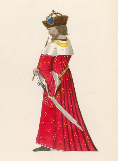 Obrázek 4 z Romance of the Rose, c 1480, v Britském muzeu, Harl M S 4425 od Henry Shaw