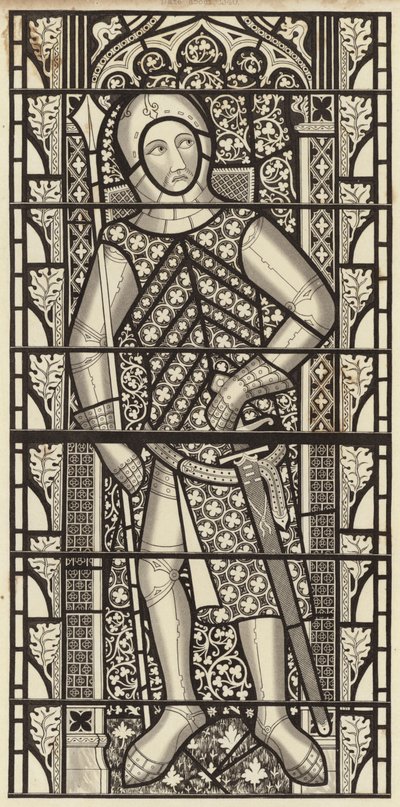Gilbert de Clare, hrabě z Clare, z Tewkesbury Abbey Church, asi 1340 od Henry Shaw