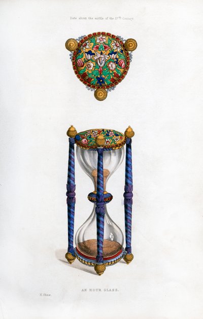 Přesýpací hodiny, polovina 17. století, 1843. od Henry Shaw