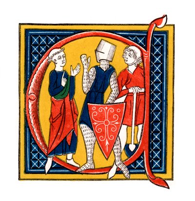 Počáteční písmeno C, počátek 14. století, 1843. od Henry Shaw