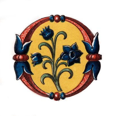 Počáteční písmeno O, konec 15. století, 1843. od Henry Shaw