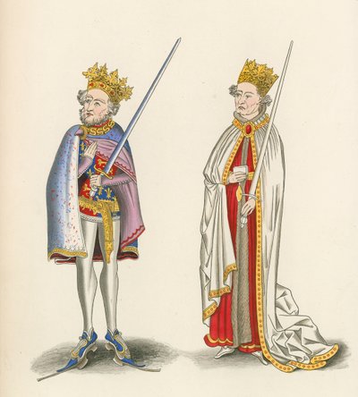 Král Jan a král Jindřich I., kolem roku 1440 od Henry Shaw
