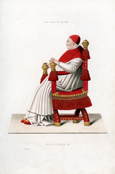 Papež Sixtus IV, 1471-1484, 1843. od Henry Shaw