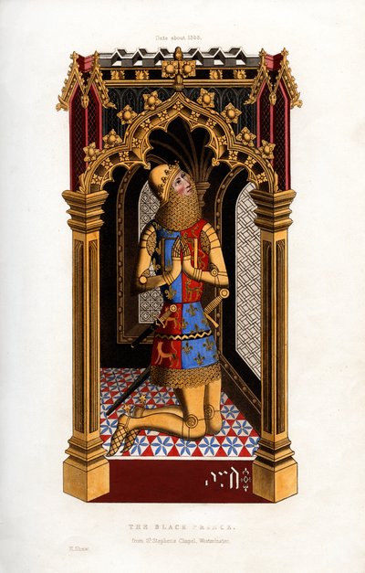 Černý princ, c1355, 1843. od Henry Shaw