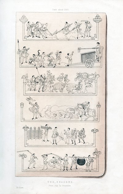 The Seasons, c1050, 1843. od Henry Shaw