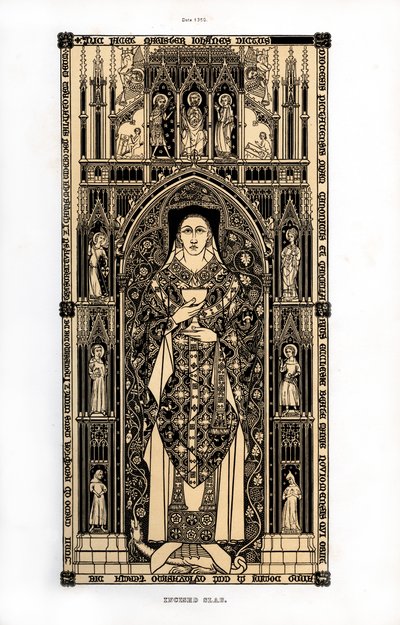 Kanovník z Poitiers, c1350, 1843. od Henry Shaw