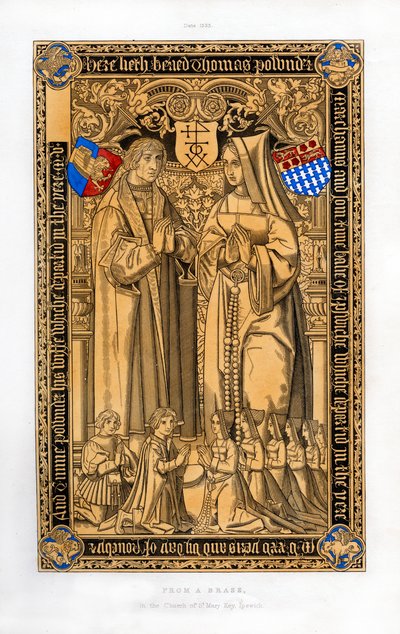 Thomas Pownder, obchodník a vykonavatel z Ipswiche, 1525, 1843. od Henry Shaw