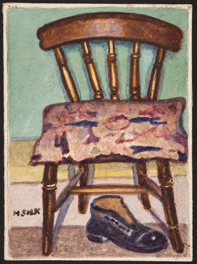 Kuchyňská židle a bota, kolem roku 1930 od Henry Silk