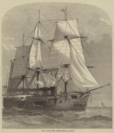 HMS Sultan, největší železný plovák na moři od Henry Spernon Tozer