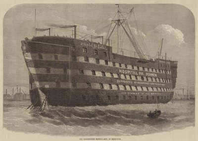 Nemocniční loď Dreadnought v Greenwichi od Henry Spernon Tozer