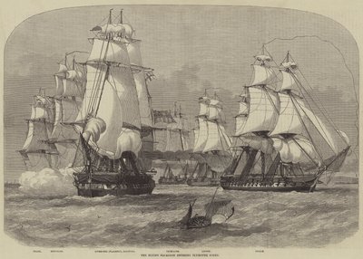 Létající eskadra vstupuje do Plymouth Sound od Henry Spernon Tozer