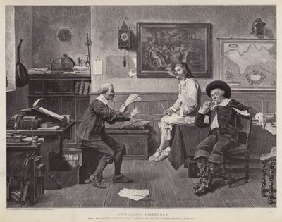 Neochotní posluchači (litho) od Henry Stacey (after) Marks