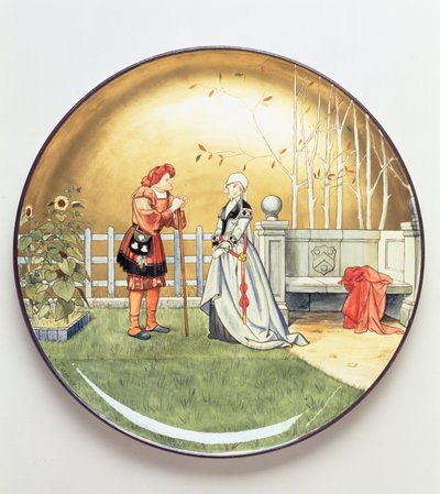Šestý věk člověka, ilustrace Shakespearových The Seven Ages of Man, nabíjecí deska od Minton