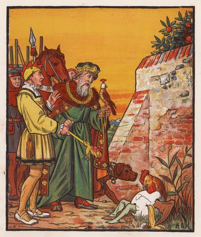 Humpty Dumpty (barevná litografie) od Henry Stacy (after) Marks
