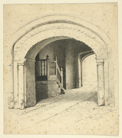 Archway vedoucí ke gymnáziu, Bristol od Henry Stacy Marks