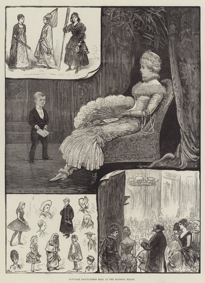 Mládežnický maškarní ples v Mansion House od Henry Stephen Ludlow