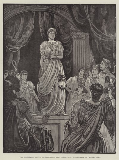 Shakespearovská show v Royal Albert Hall, Tableau Vivant of Scene ze Zimní pohádky od Henry Stephen Ludlow