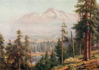 Mount Shasta (barevná lito) od Henry Sutton Palmer