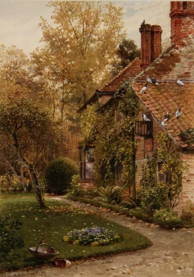 Round My House: A Side of the Cottage, Elm Grove, Ripley, Surrey od Henry Sutton Palmer