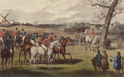 Steeple-Chase (barevné lito) od Henry Thomas (after) Alken