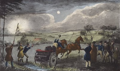 Jak pohodlně přejít zemi po večeři (litografie) od Henry Thomas (after) Alken