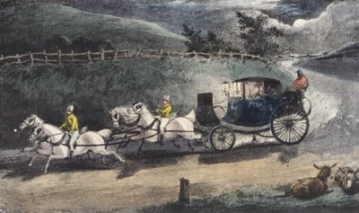 "Světlo přichází, světlo odchází!" (litografie) od Henry Thomas (after) Alken