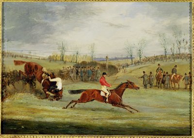 Steeplechase, další živý plot od Henry Thomas Alken