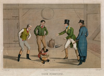 Kohoutí zápasy od Henry Thomas Alken