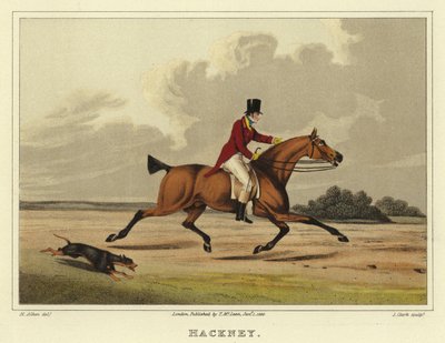 Hackney (chromolitho) od Henry Thomas Alken