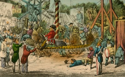 Pan Jorrocks jede na Fête v St. Cloud, 1838 od Henry Thomas Alken