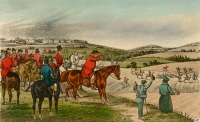 Pan Jorrocks telegrafuje Fox, 1838 od Henry Thomas Alken