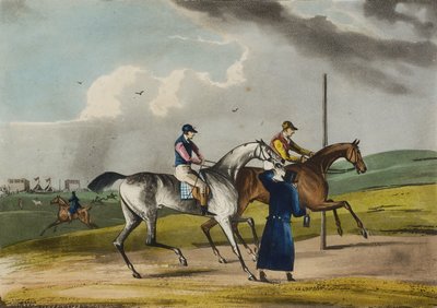 Příprava na start (akvatinta) od Henry Thomas Alken
