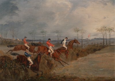Scény ze steeplechase: Další živý plot od Henry Thomas Alken