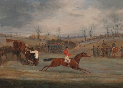 Scény ze steeplechase: Blízko cíle od Henry Thomas Alken