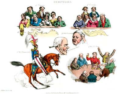 Symptomy pobavení, 1822. od Henry Thomas Alken