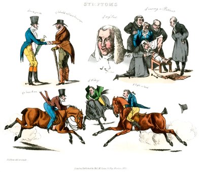 Symptomy pobavení, 1822. od Henry Thomas Alken