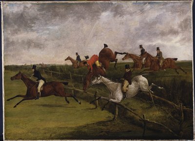 The Grand Leicestershire Steeplechase, 12. března 1829: Symptomy úzkosti od Henry Thomas Alken