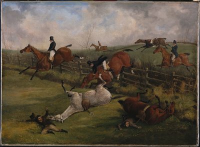 The Grand Leicestershire Steeplechase, 12. března 1829: Bohatá scéna a taková, jakou žádná jiná země nemůže vystavit od Henry Thomas Alken