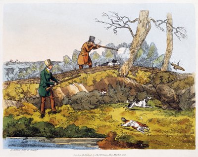 Lov sluky lesní od Henry Thomas Alken