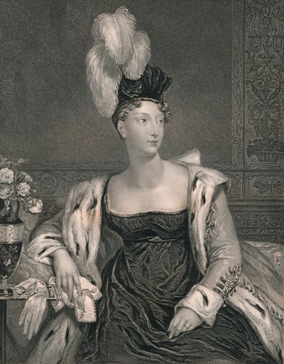 Princezna Charlotte z Walesu, c1817, počátek poloviny 19. století. od Henry Thomas Ryall