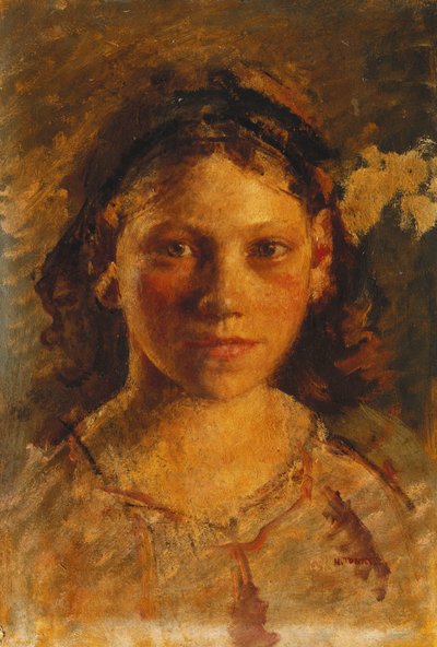 Hlava dívky od Henry Tonks