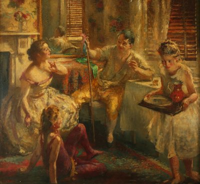 Chodící hráči od Henry Tonks