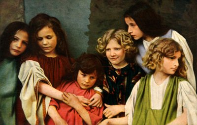 Dětští umělci v Oberammergau Pašijové hře, 1922. od Henry Traut