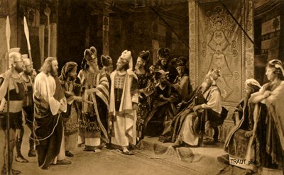 Ježíš před Herodem, 1922. od Henry Traut