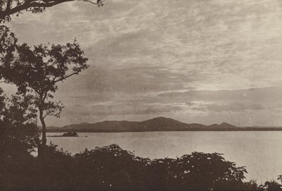 Zničená města Cejlonu: Minneria (černobílá fotografie) od Henry W. Cave
