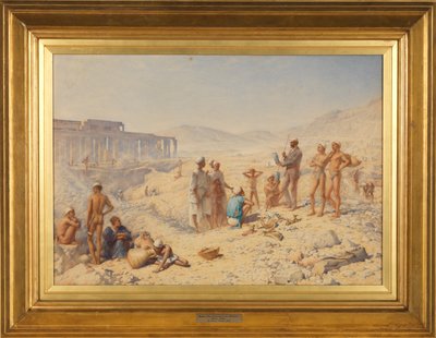 Vykopávky v Egyptě: Profesor Petrie v Thébách od Henry Wallis