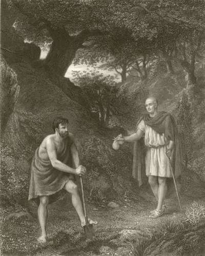 Timon a Flavius od Henry Wallis