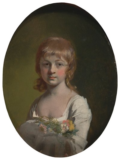 Dívka s kyticí květin od Henry Walton