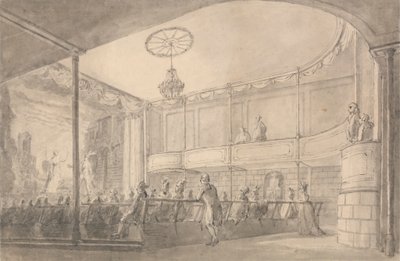 Interiér Braniborského domu divadla, Hammersmith od Henry Wigstead