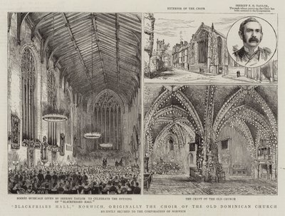 Blackfriars Hall, Norwich, původně sbor Starého dominikánského kostela od Henry William Brewer
